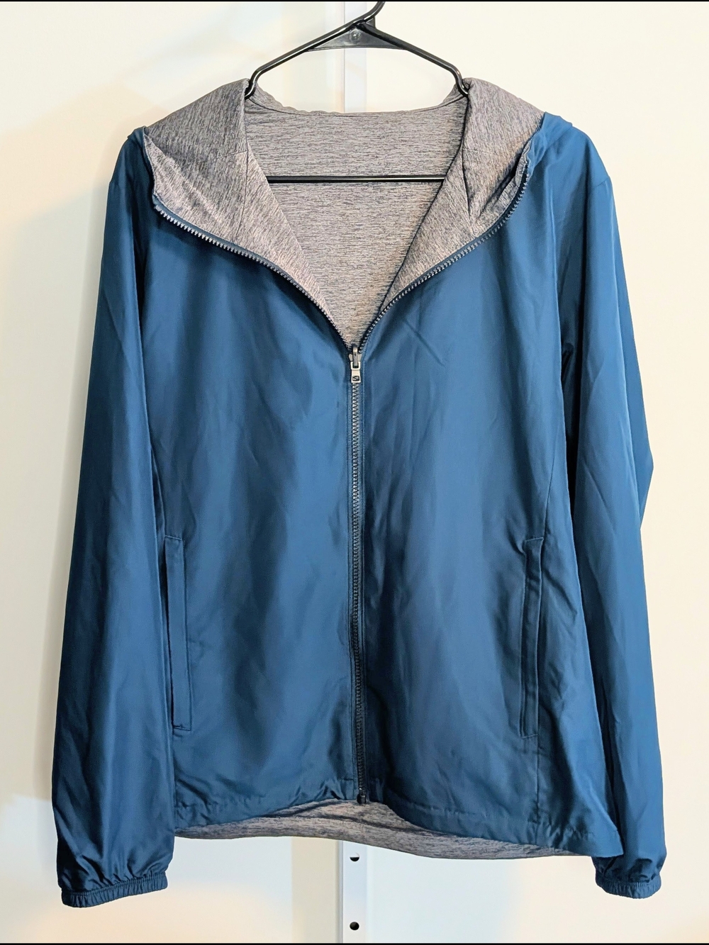 NWOT Uniqlo Reversible Parka - Dark Green - Picture 3 of 4